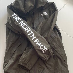 The North Face Dark Green Jacket with White Logo